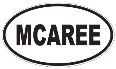MCAREE - Oval Sticker