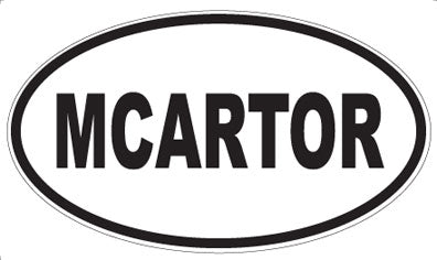 MCARTOR - Oval Sticker