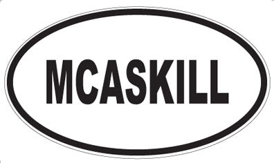 MCASKILL - Oval Sticker