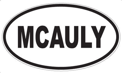 MCAULY - Oval Sticker