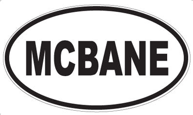 MCBANE - Oval Sticker