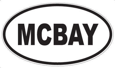 MCBAY - Oval Sticker