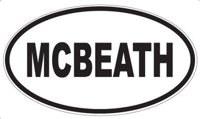 MCBEATH - Oval Magnet