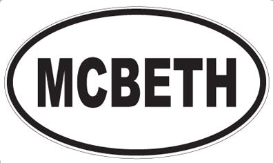 MCBETH - Oval Magnet