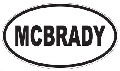 MCBRADY - Oval Magnet
