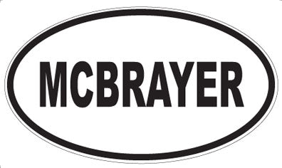 MCBRAYER - Oval Magnet
