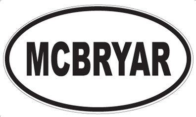 MCBRYAR - Oval Magnet