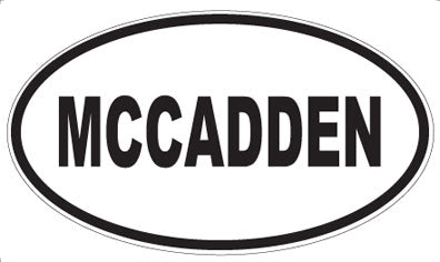MCCADDEN - Oval Magnet