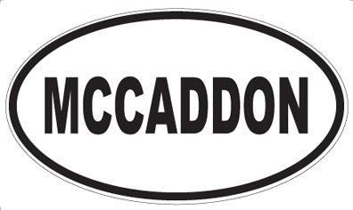 MCCADDON - Oval Magnet