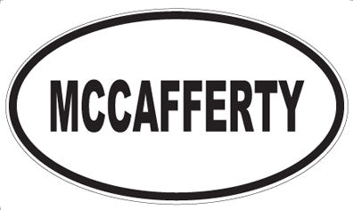 MCCAFFERTY - Oval Sticker
