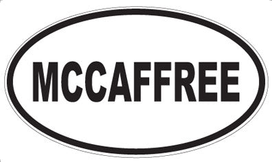 MCCAFFREE - Oval Sticker
