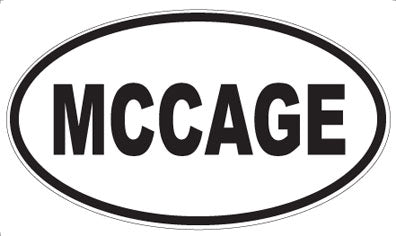 MCCAGE - Oval Sticker