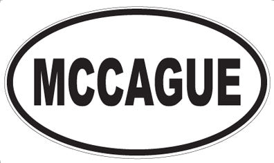 MCCAGUE - Oval Sticker