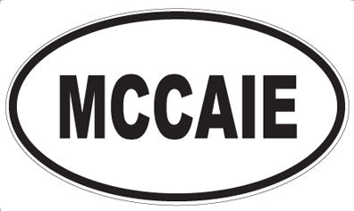 MCCAIE - Oval Sticker