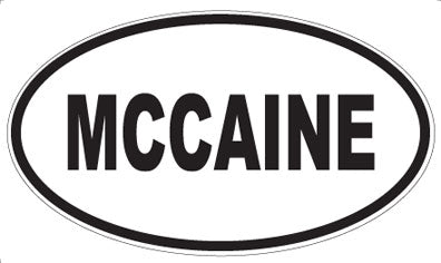 MCCAINE - Oval Magnet