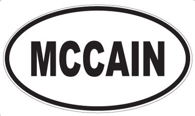 MCCAIN - Oval Magnet
