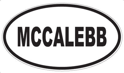 MCCALEBB - Oval Magnet