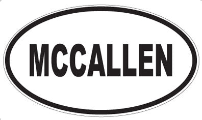 MCCALLEN - Oval Sticker
