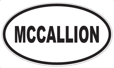 MCCALLION - Oval Sticker
