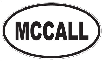 MCCALL - Oval Magnet