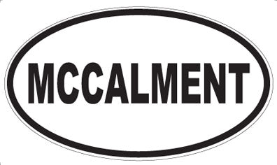 MCCALMENT - Oval Magnet