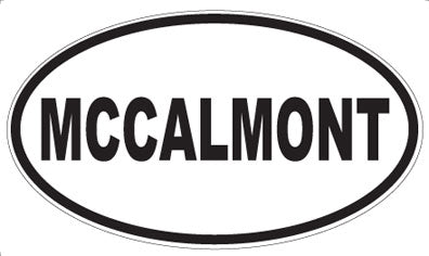 MCCALMONT - Oval Sticker