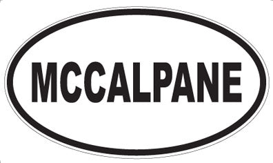 MCCALPANE - Oval Sticker