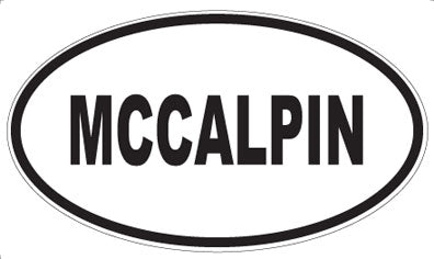 MCCALPIN - Oval Sticker
