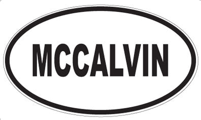 MCCALVIN - Oval Magnet