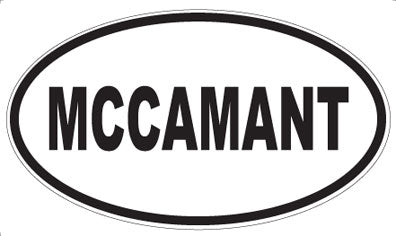 MCCAMANT - Oval Sticker