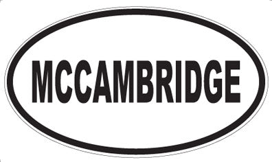 MCCAMBRIDGE - Oval Magnet