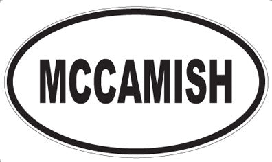 MCCAMISH - Oval Sticker