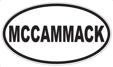 MCCAMMACK - Oval Sticker