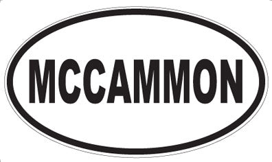 MCCAMMON - Oval Magnet