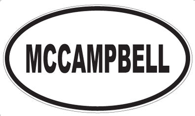 MCCAMPBELL - Oval Sticker