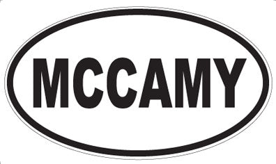 MCCAMY - Oval Sticker