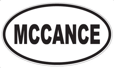 MCCANCE - Oval Magnet