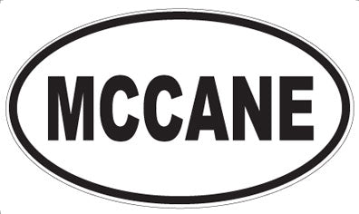 MCCANE - Oval Sticker