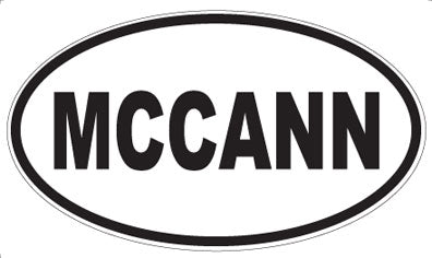 MCCANN - Oval Sticker