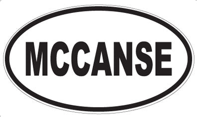 MCCANSE - Oval Sticker