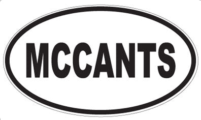MCCANTS - Oval Magnet