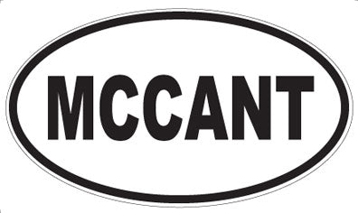MCCANT - Oval Magnet