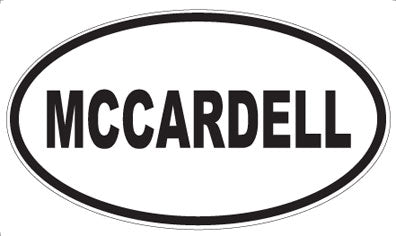 MCCARDELL - Oval Magnet