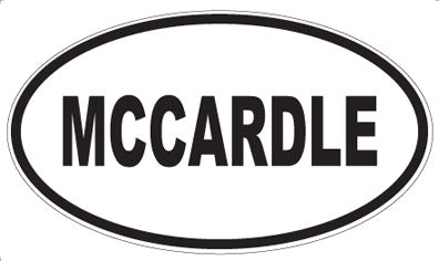 MCCARDLE - Oval Magnet