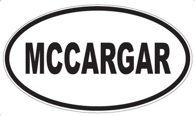 MCCARGAR - Oval Magnet