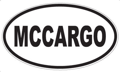 MCCARGO - Oval Sticker