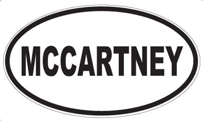 MCCARTNEY - Oval Sticker