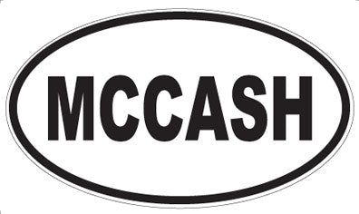 MCCASH - Oval Magnet