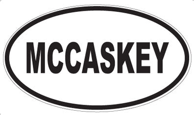 MCCASKEY - Oval Magnet