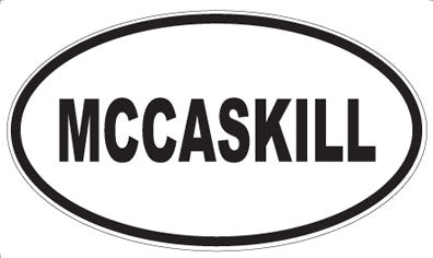 MCCASKILL - Oval Magnet